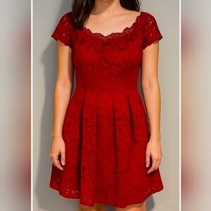 NWT MISSMAY Retro Red Lace Dress - XL